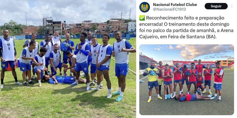 Adversários do Bahia de Feira, jogadores do Nacional-AM “debocham” da morte  de jogador do time baiano - IPIAÚ ON LINE
